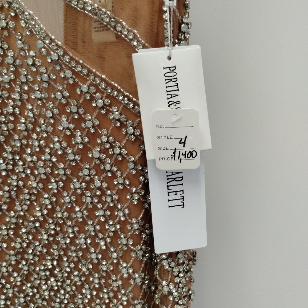 Portia and Scarlett Rhinestone Embellished Gown 4 - Picture 4 of 12